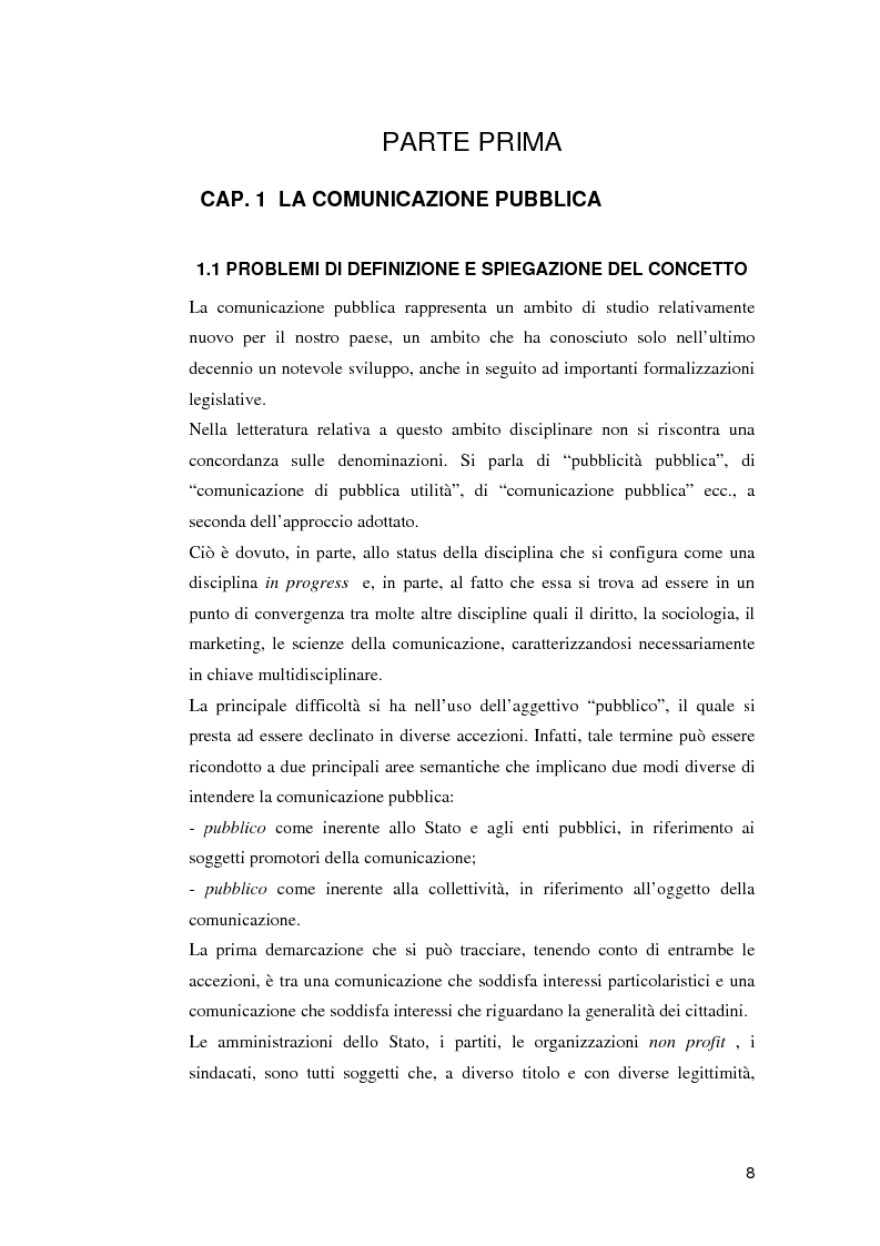 Anteprima della tesi: Le campagne di utilità sociale sulla tossicodipendenza: un contributo di ricerca, Pagina 5