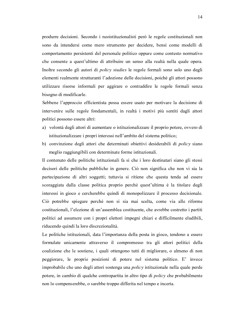 Anteprima della tesi: Verso un'Italia federale. Dalla Riforma del Titolo V al disegno di legge sulla devoluzione., Pagina 11