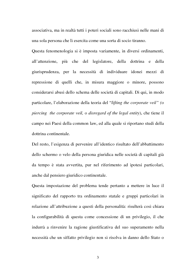 Anteprima della tesi: Personalità e soggettività giuridica. Un caso specifico: ''Le Anstalten''., Pagina 3