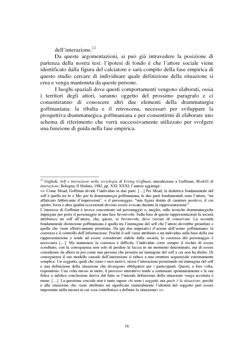 Anteprima della tesi: Il gioco del calcio come fenomeno sociale tra rappresentazione e realtà, Pagina 11