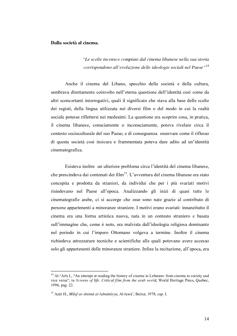 Anteprima della tesi: Cinema: specchio della società. La guerra civile nei film libanesi, Pagina 11