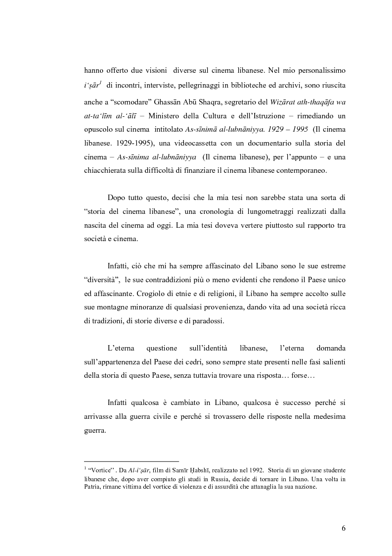Anteprima della tesi: Cinema: specchio della società. La guerra civile nei film libanesi, Pagina 3
