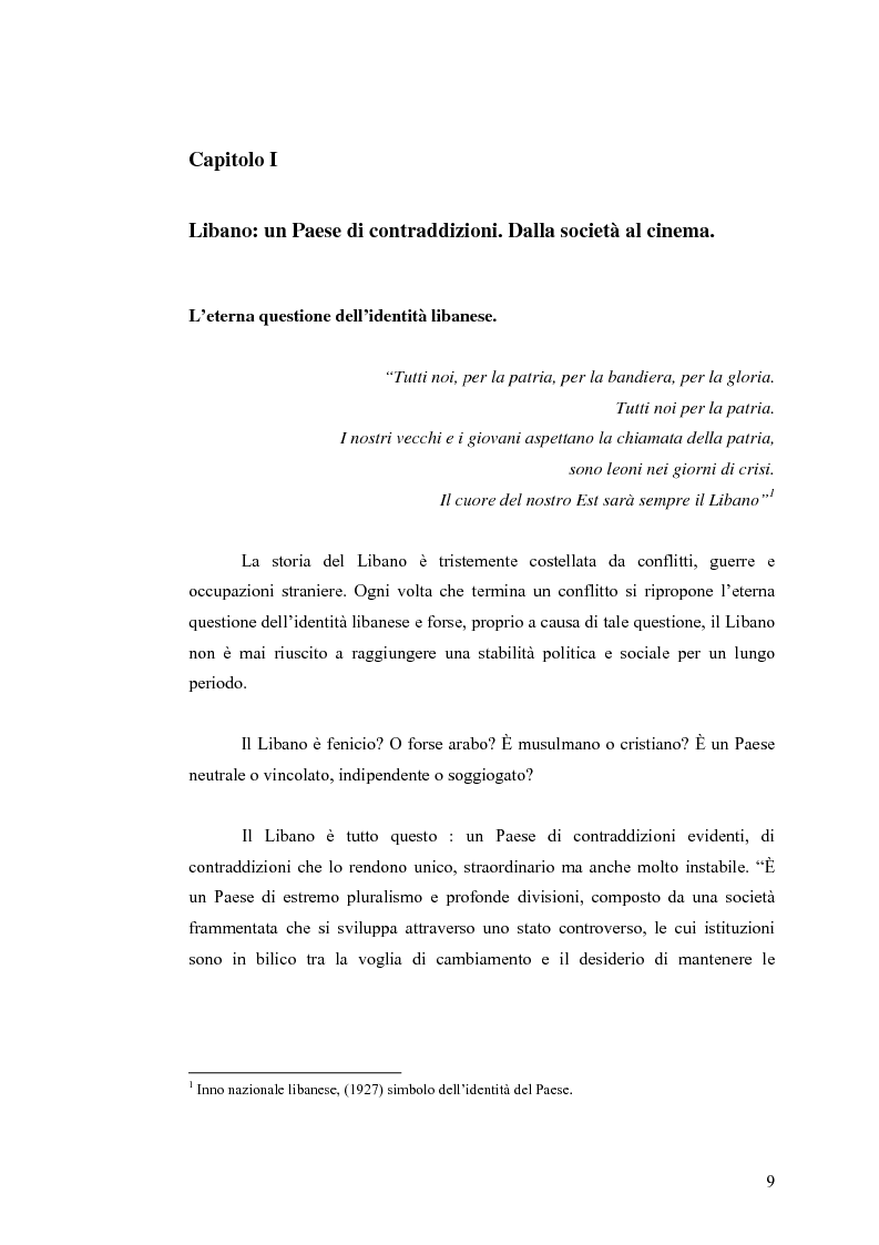 Anteprima della tesi: Cinema: specchio della società. La guerra civile nei film libanesi, Pagina 6