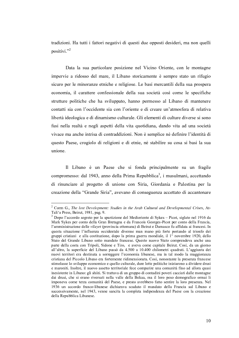 Anteprima della tesi: Cinema: specchio della società. La guerra civile nei film libanesi, Pagina 7