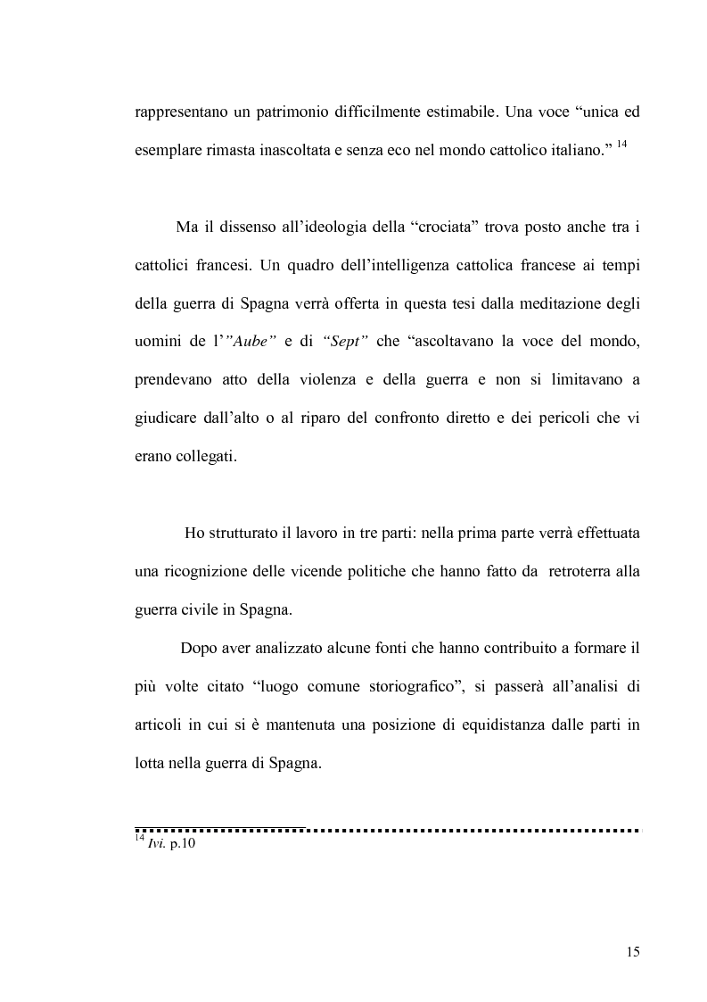 Anteprima della tesi: Aspetti dell'antifascismo cattolico nella guerra civile di Spagna, Pagina 13