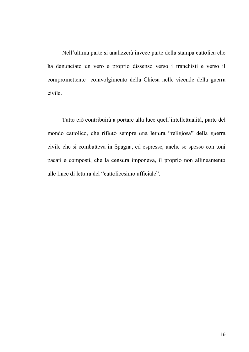 Anteprima della tesi: Aspetti dell'antifascismo cattolico nella guerra civile di Spagna, Pagina 14