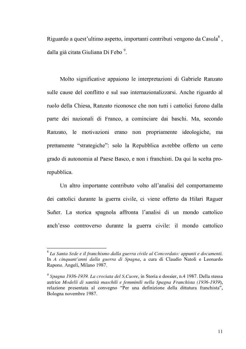 Anteprima della tesi: Aspetti dell'antifascismo cattolico nella guerra civile di Spagna, Pagina 9