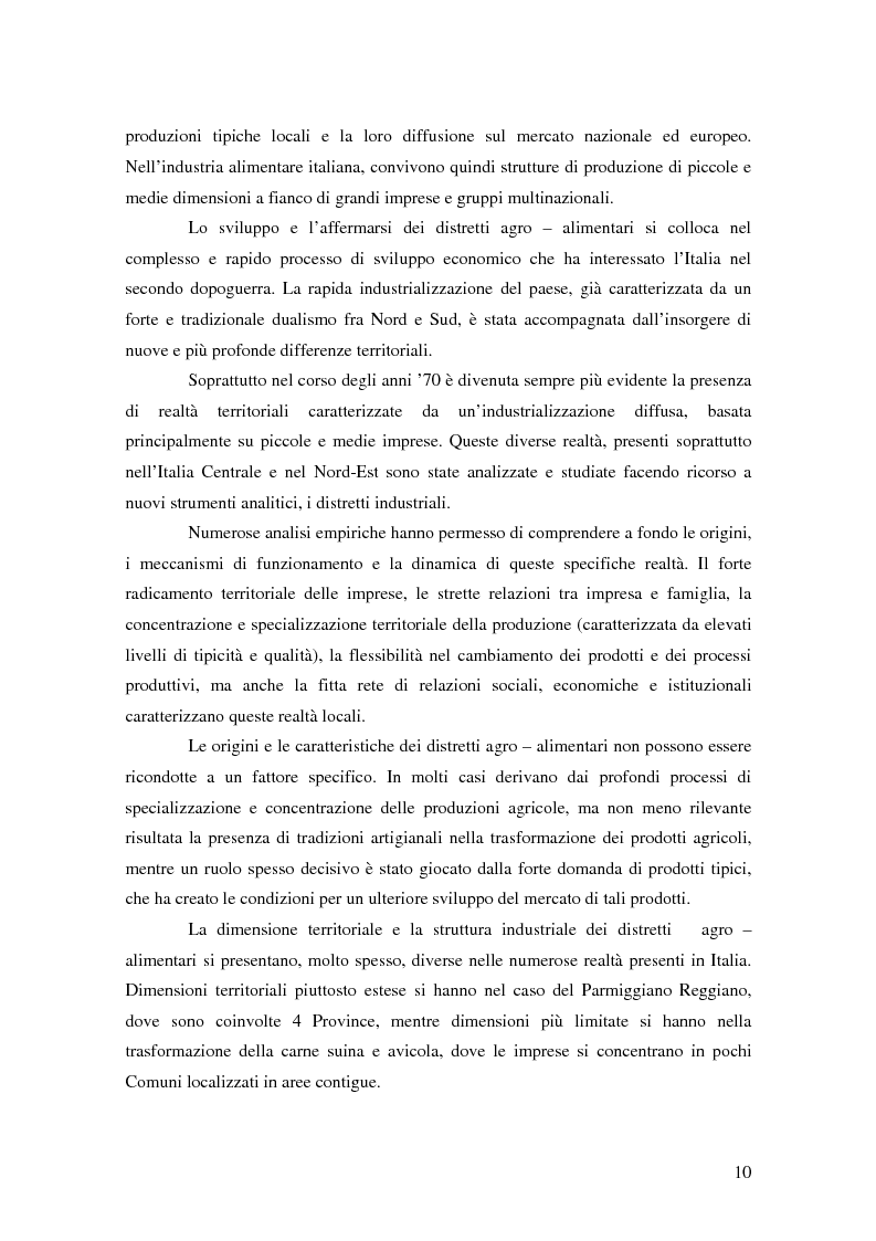 Anteprima della tesi: Il possibile distretto agroalimentare del Vulture - Alto Bradano, Pagina 7