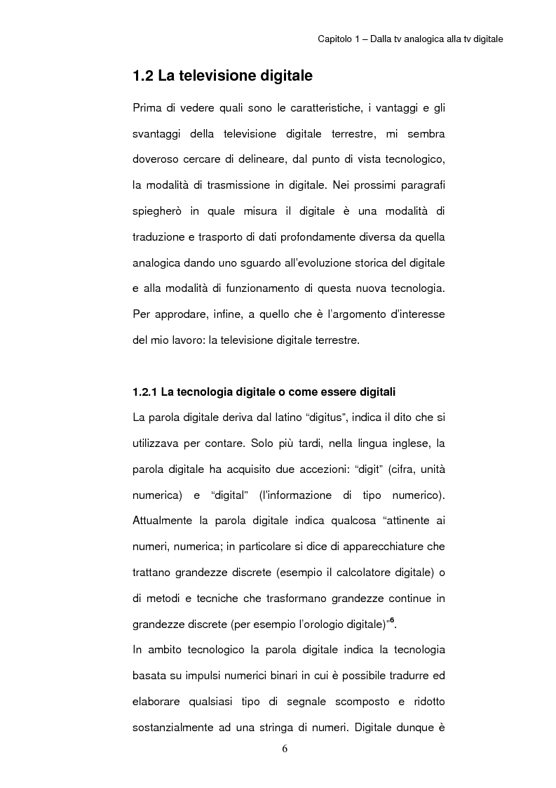 Anteprima della tesi: TV digitale terrestre: strategie di promozione. Il caso Mediaset., Pagina 10