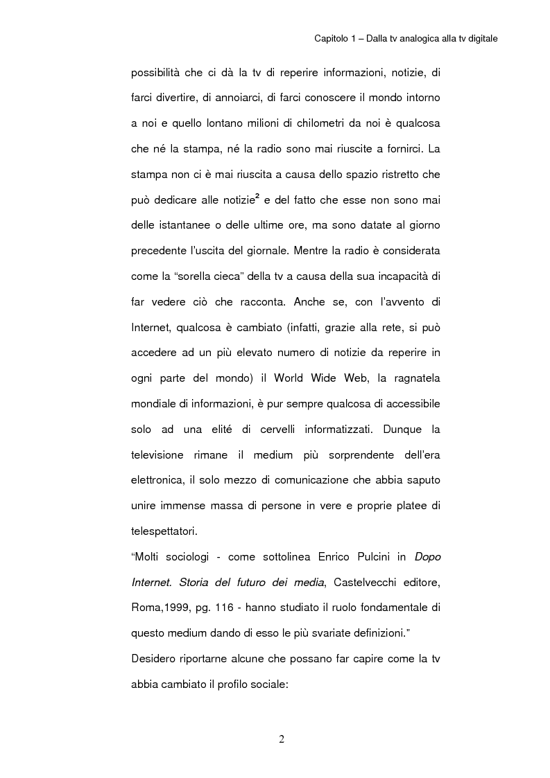 Anteprima della tesi: TV digitale terrestre: strategie di promozione. Il caso Mediaset., Pagina 6