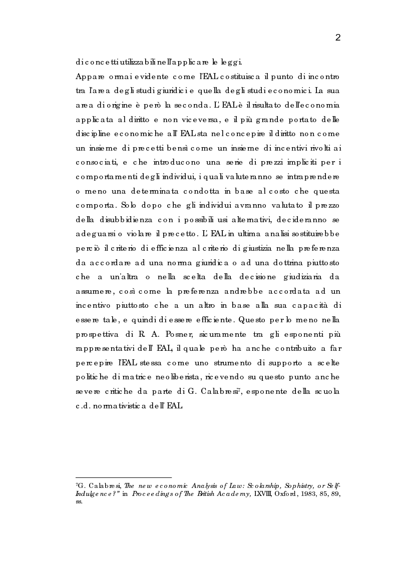Anteprima della tesi: Analisi economica dell'espropriazione, Pagina 2