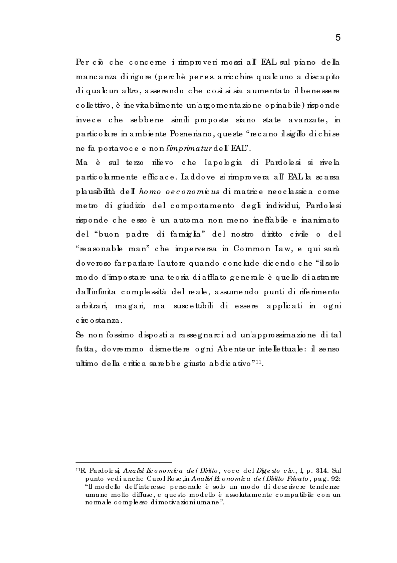 Anteprima della tesi: Analisi economica dell'espropriazione, Pagina 5