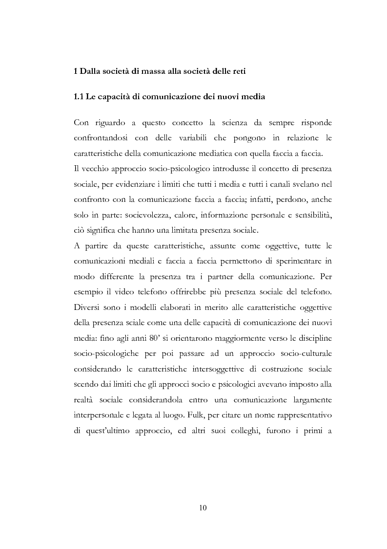 Anteprima della tesi: I New Media I Giovani e la Democrazia, Pagina 6