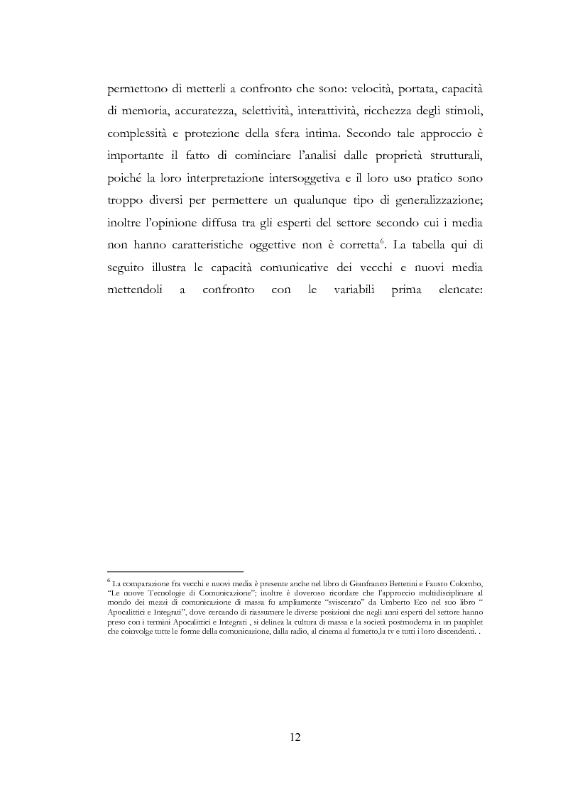 Anteprima della tesi: I New Media I Giovani e la Democrazia, Pagina 8