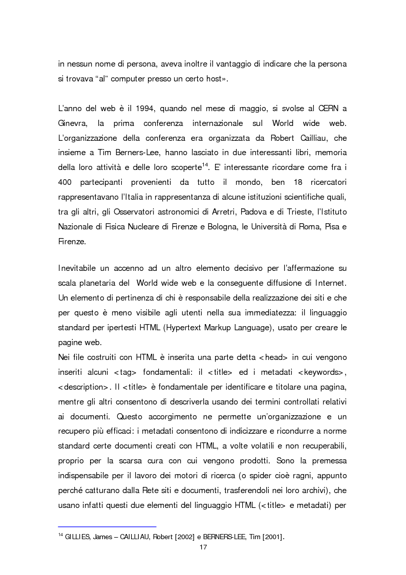 Anteprima della tesi: Il sito web della biblioteca pubblica, Pagina 11