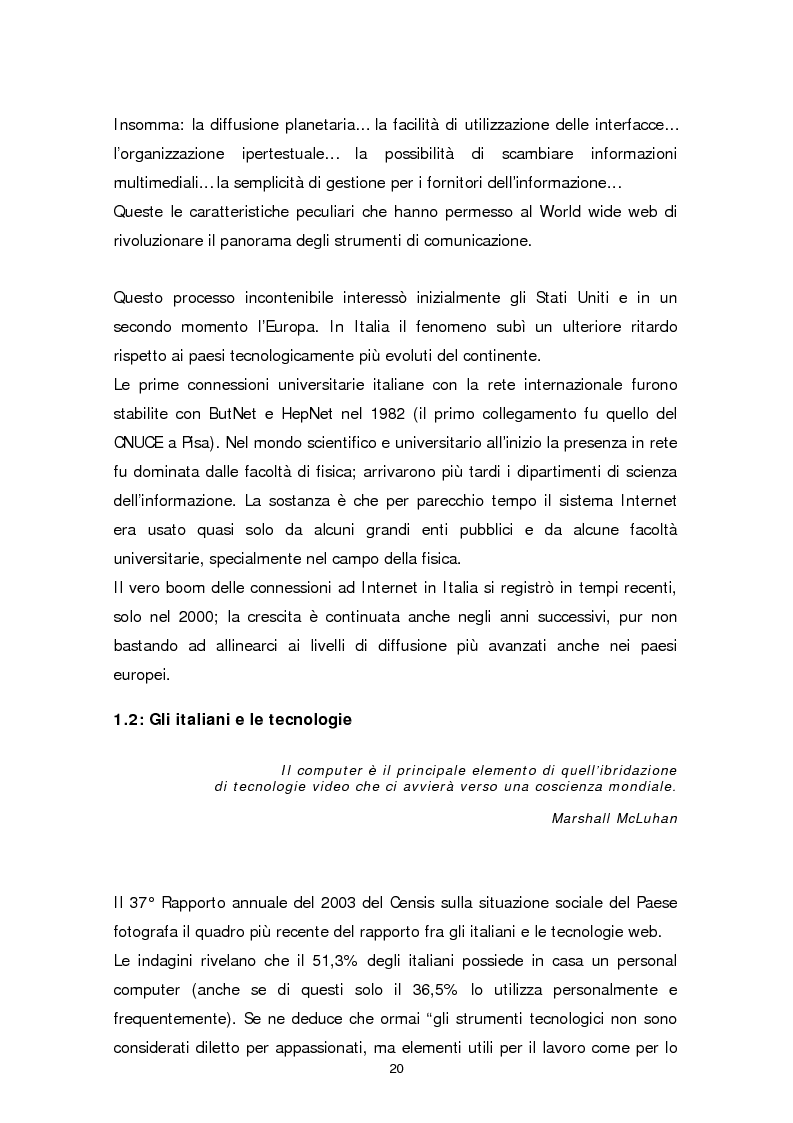 Anteprima della tesi: Il sito web della biblioteca pubblica, Pagina 14