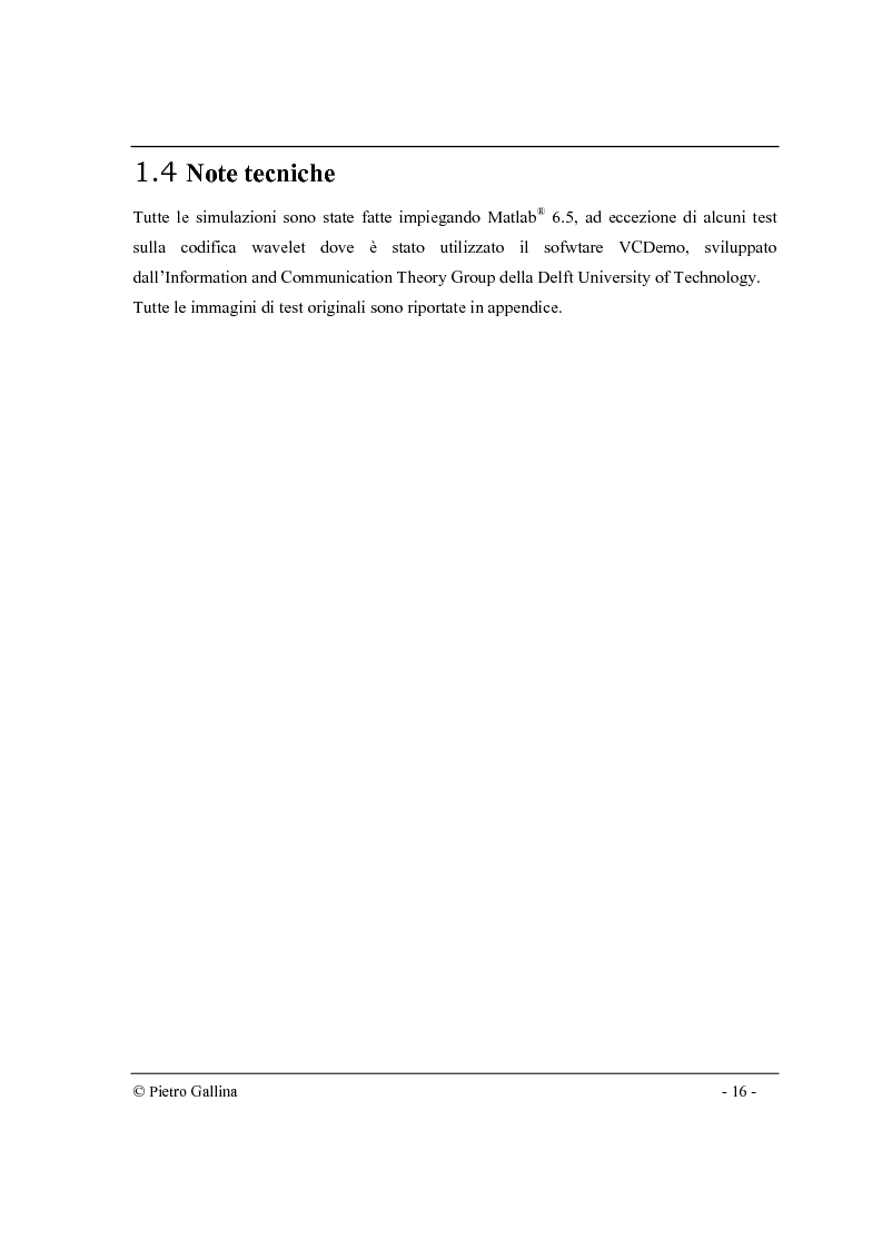 Anteprima della tesi: Tecniche di compressione di immagini di contorni nel dominio wavelet, Pagina 5