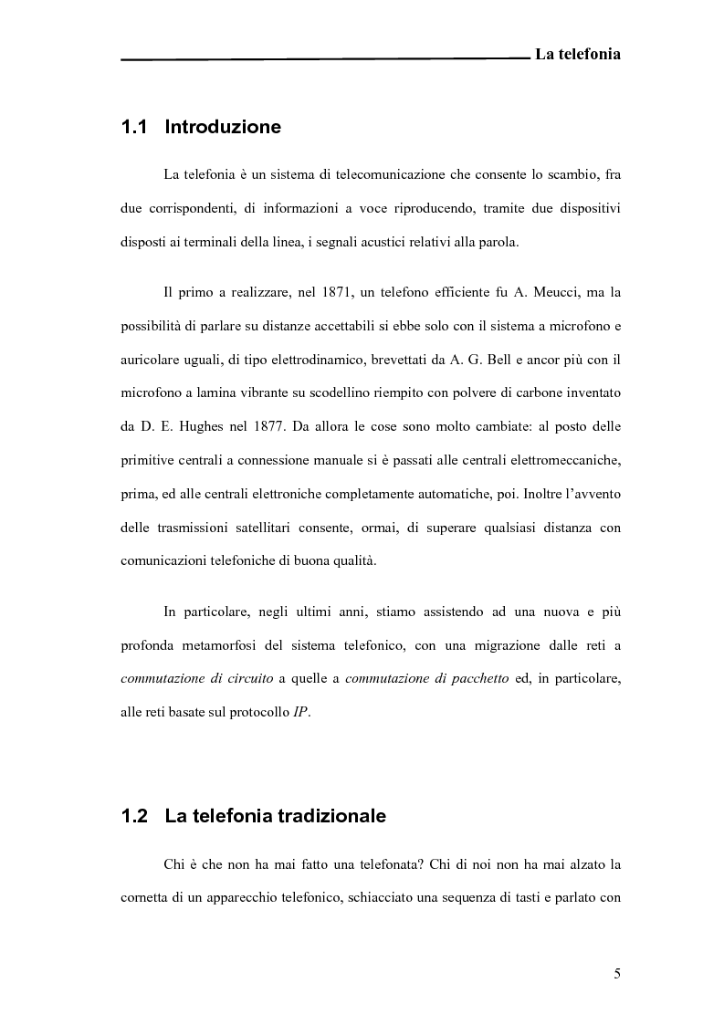 Anteprima della tesi: Analisi e sperimentazione di una piattaforma open-source ibrida VoIP e TDM, Pagina 4