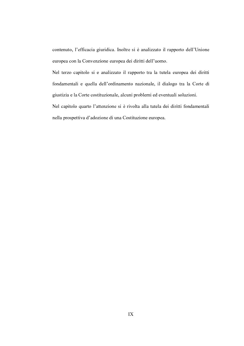 Anteprima della tesi: La tutela giurisdizionale dei diritti fondamentali dell'uomo nell'Unione Europea, Pagina 4