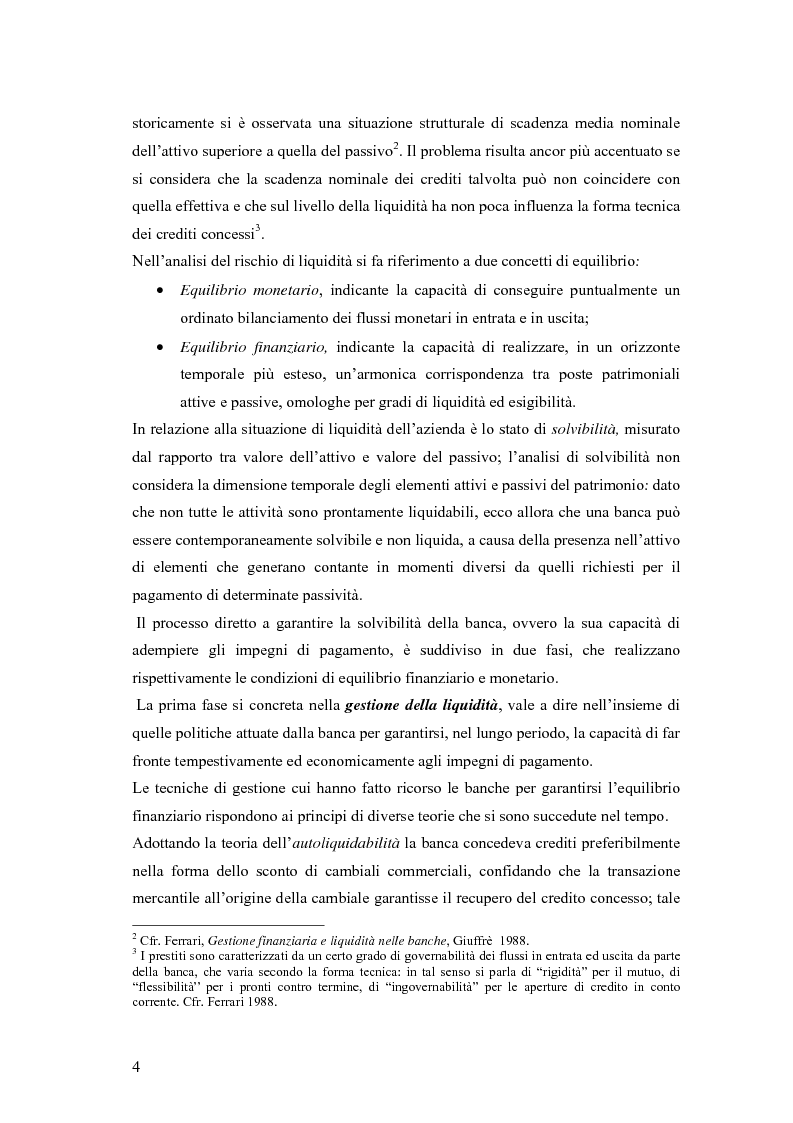 Anteprima della tesi: Modelli matematici per la gestione della liquidità di breve periodo nelle aziende di credito, Pagina 4