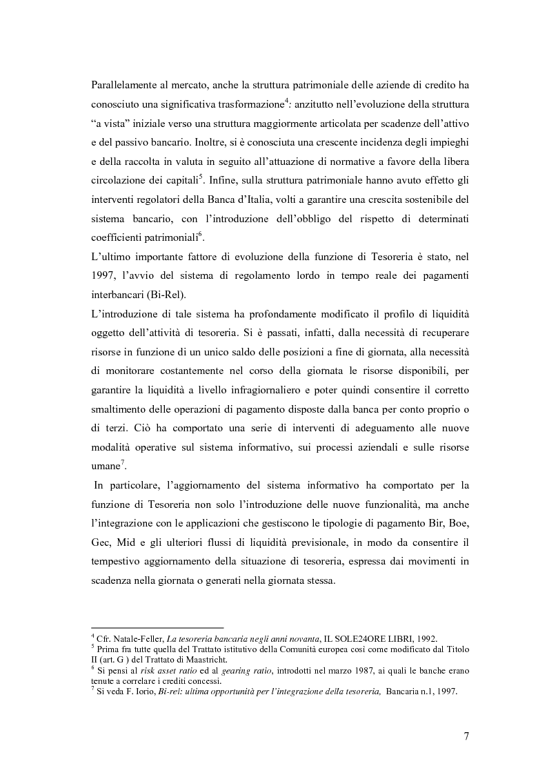 Anteprima della tesi: Modelli matematici per la gestione della liquidità di breve periodo nelle aziende di credito, Pagina 7