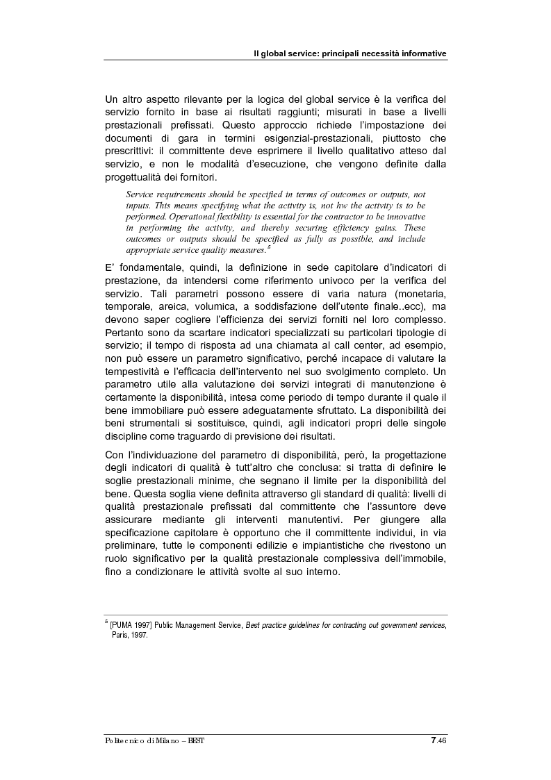 Anteprima della tesi: Sistemi informativi per il Global Service: linee guida per la progettazione, Pagina 4