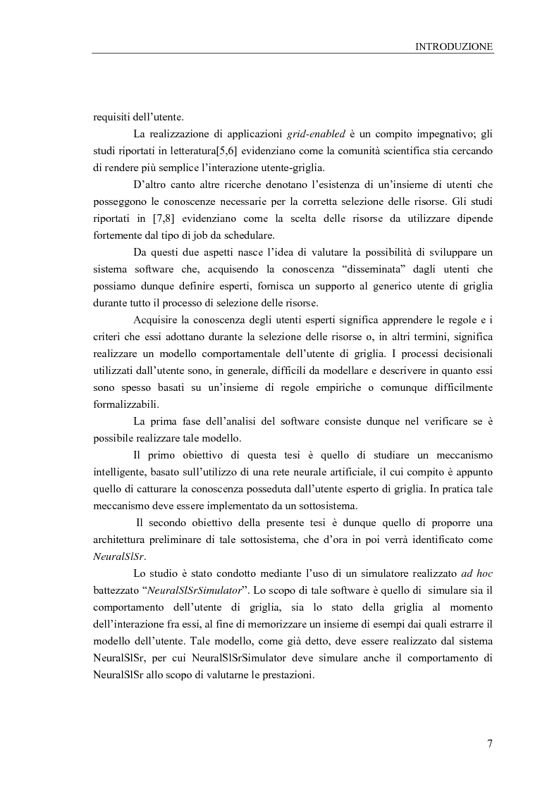 Anteprima della tesi: Determinazione mediante Reti Neurali del profilo dell’Utente di una computing grid, Pagina 2