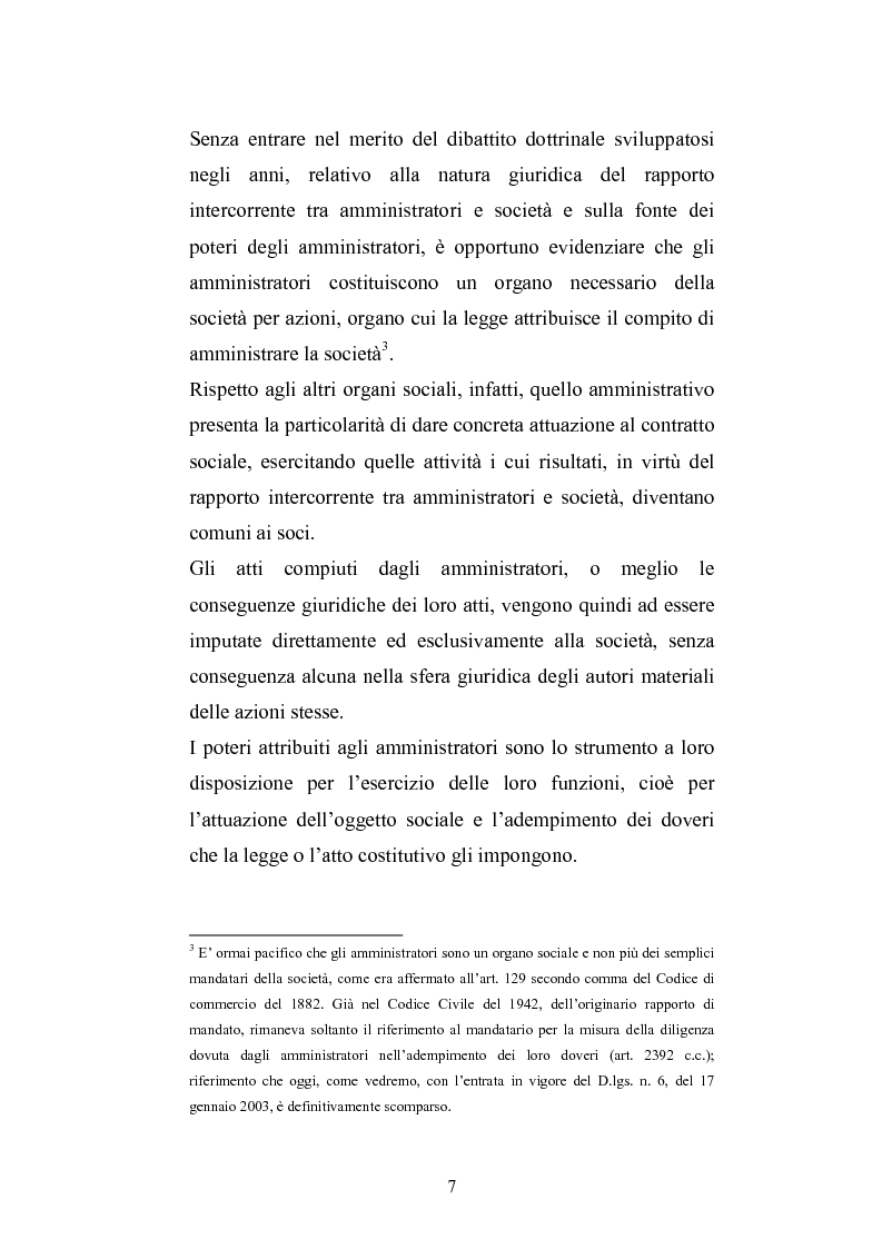 Anteprima della tesi: La responsabilità sociale degli amministratori di s.p.a. per l'attività di gestione, Pagina 5