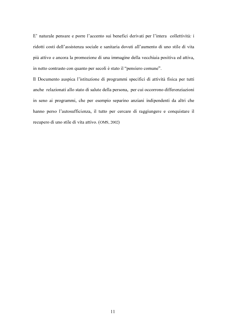 Anteprima della tesi: Attività Motoria Adattata Domiciliare e Stile di Vita Attivo: Esperienza di Tirocinio, Pagina 9
