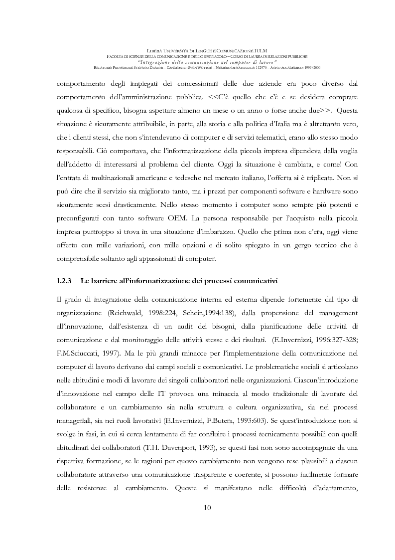 Anteprima della tesi: Integrazione della comunicazione nel computer di lavoro, Pagina 11