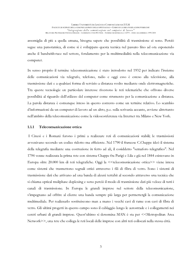 Anteprima della tesi: Integrazione della comunicazione nel computer di lavoro, Pagina 4