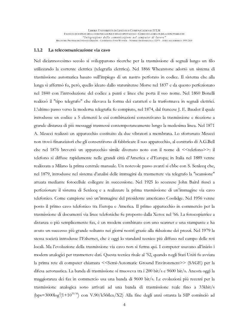 Anteprima della tesi: Integrazione della comunicazione nel computer di lavoro, Pagina 5