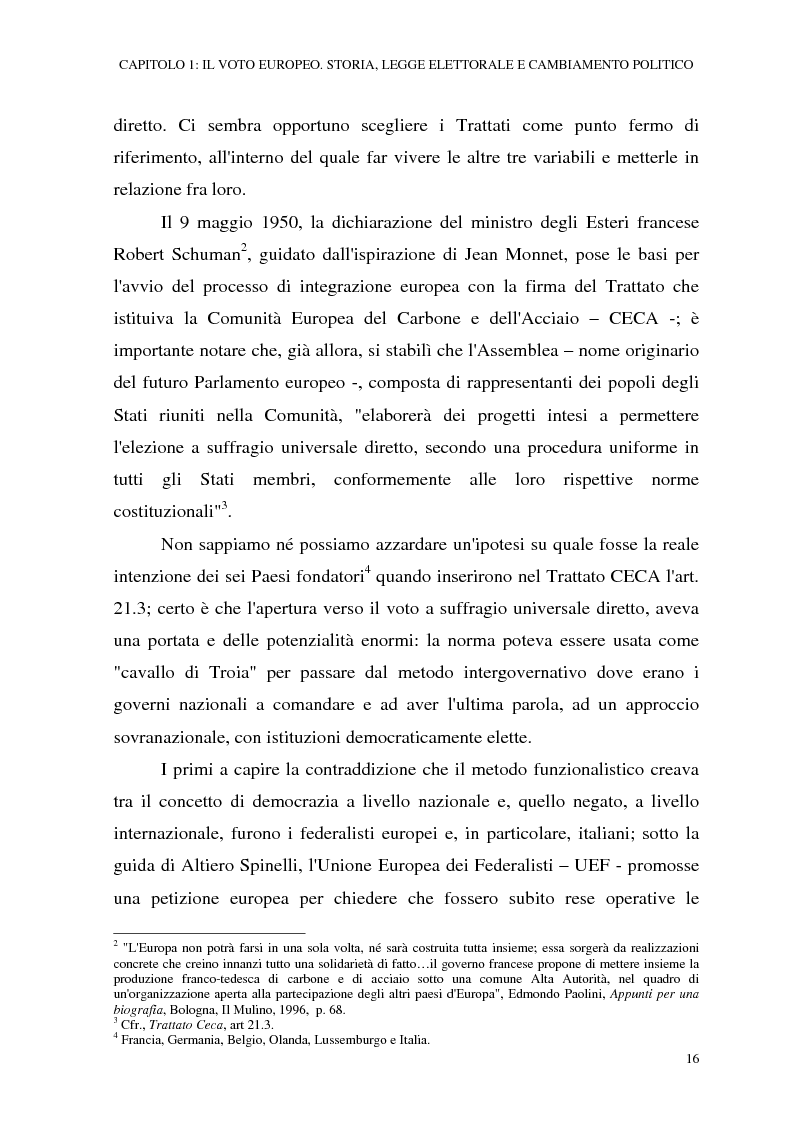 Anteprima della tesi: Le elezioni europee in Italia (1994-1999), Pagina 10
