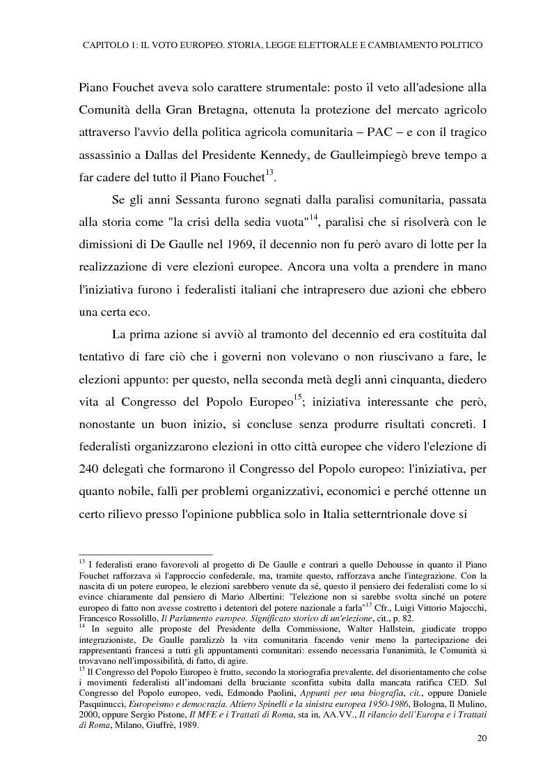 Anteprima della tesi: Le elezioni europee in Italia (1994-1999), Pagina 14