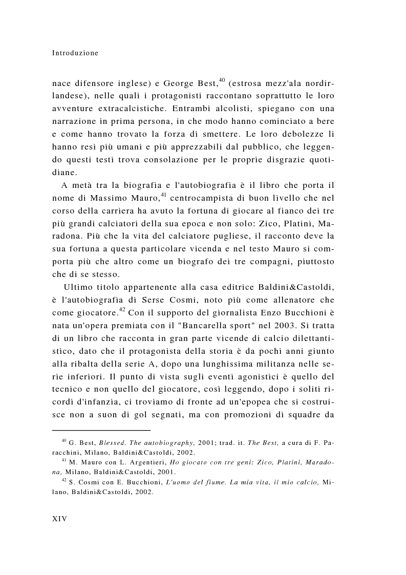 Anteprima della tesi: Eroi sotto dettatura: le autobiografie dei campioni dello sport, Pagina 14