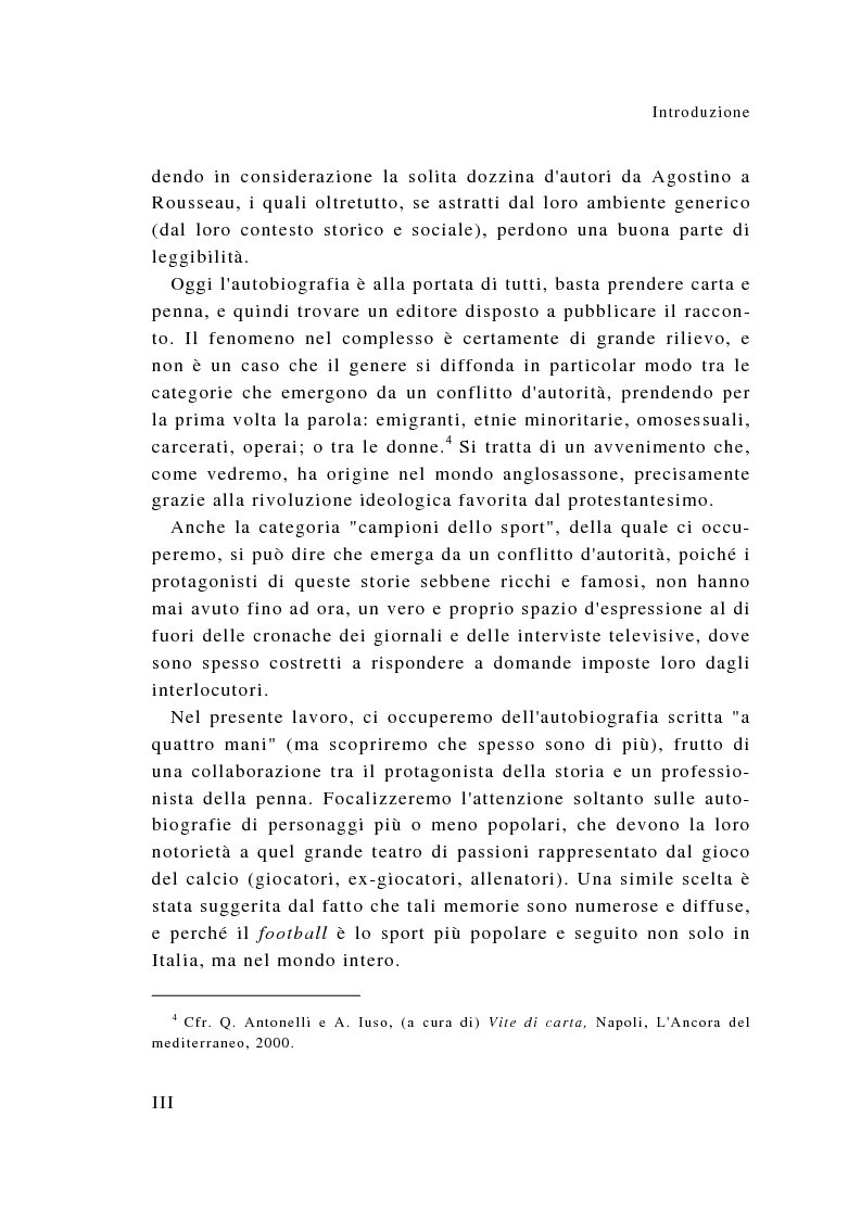 Anteprima della tesi: Eroi sotto dettatura: le autobiografie dei campioni dello sport, Pagina 3