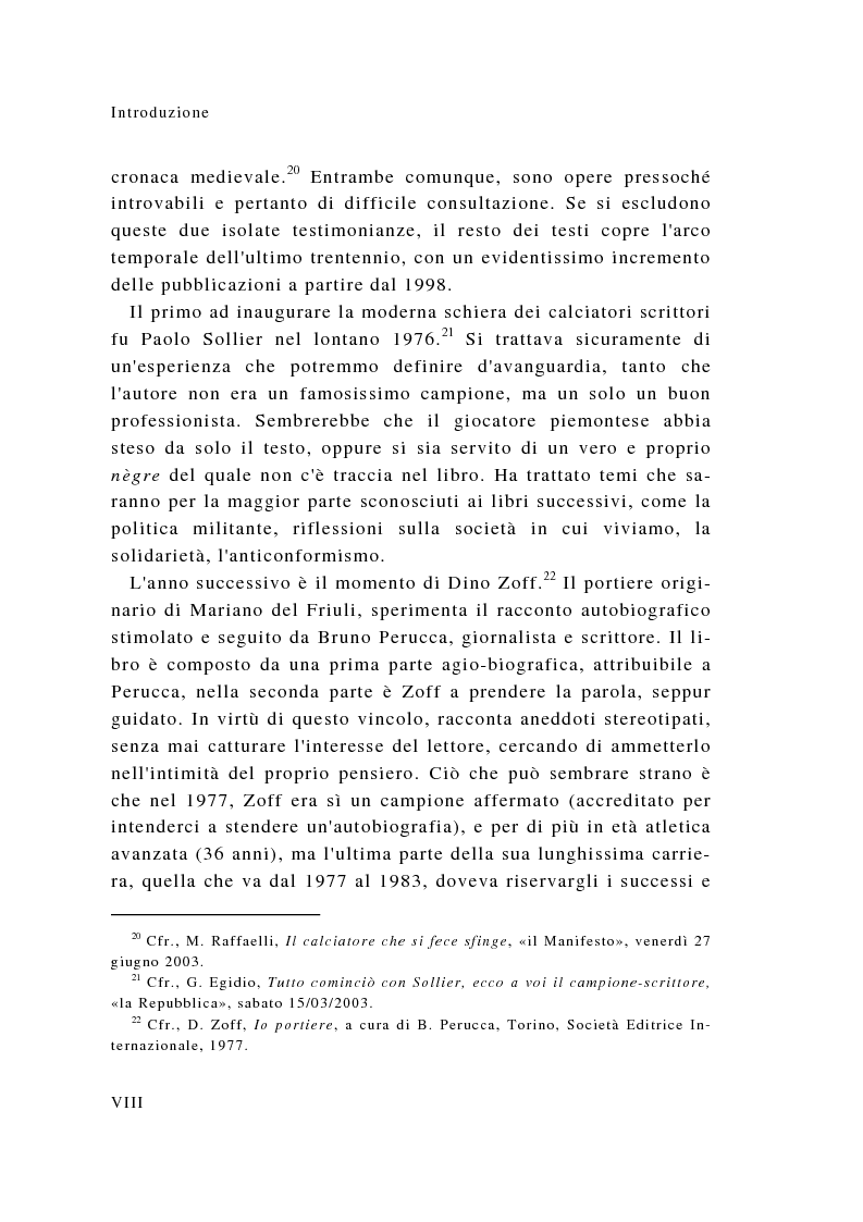 Anteprima della tesi: Eroi sotto dettatura: le autobiografie dei campioni dello sport, Pagina 8