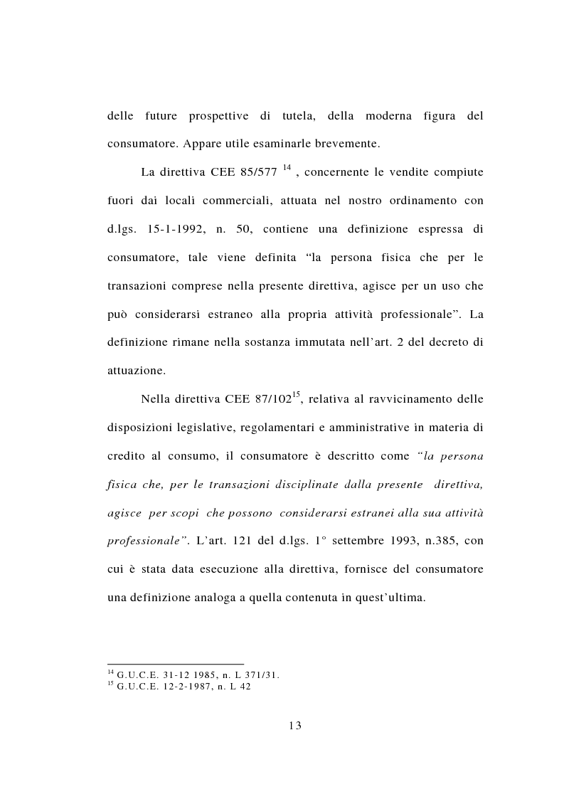 Anteprima della tesi: Contrattazione standard e tutela del consumatore, Pagina 11