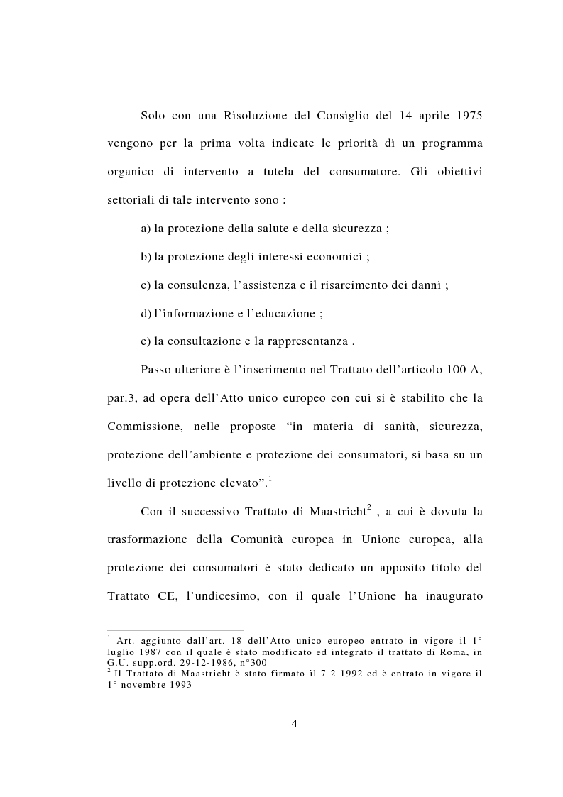 Anteprima della tesi: Contrattazione standard e tutela del consumatore, Pagina 2