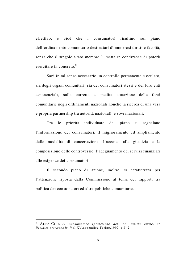Anteprima della tesi: Contrattazione standard e tutela del consumatore, Pagina 7