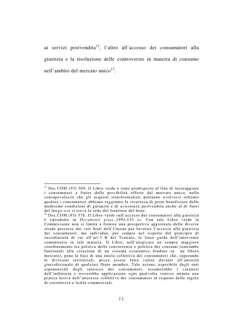 Anteprima della tesi: Contrattazione standard e tutela del consumatore, Pagina 9