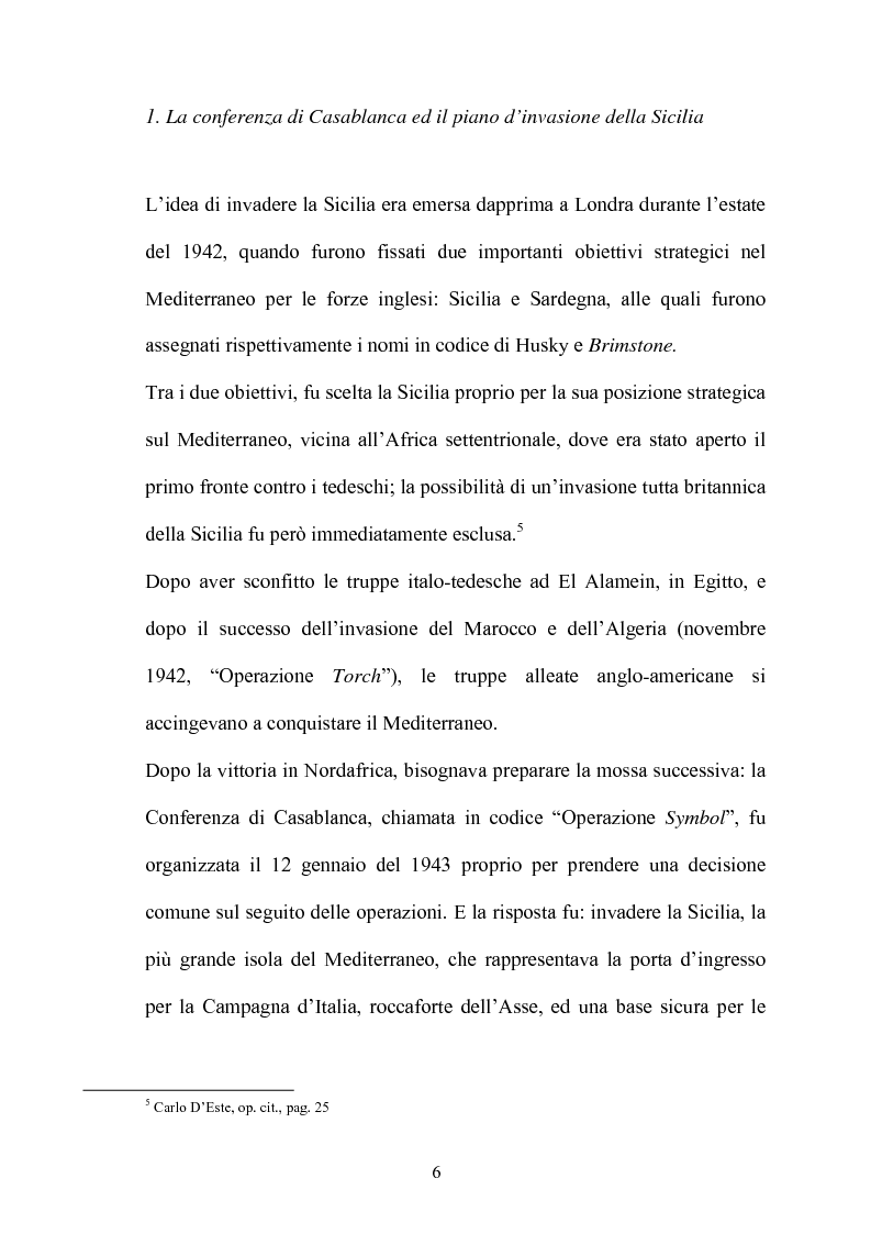 Anteprima della tesi: Gli americani a Licata. Dall'amministrazione militare alla ricostruzione democratica. 1943-1946, Pagina 6