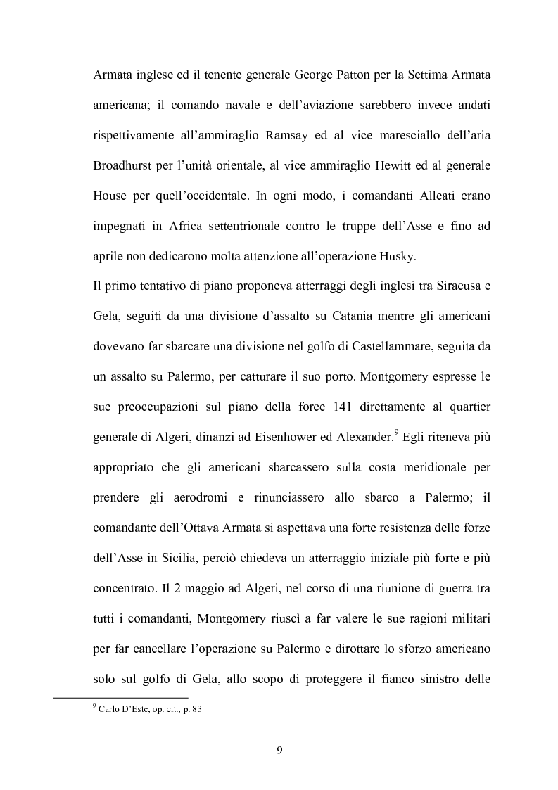 Anteprima della tesi: Gli americani a Licata. Dall'amministrazione militare alla ricostruzione democratica. 1943-1946, Pagina 9