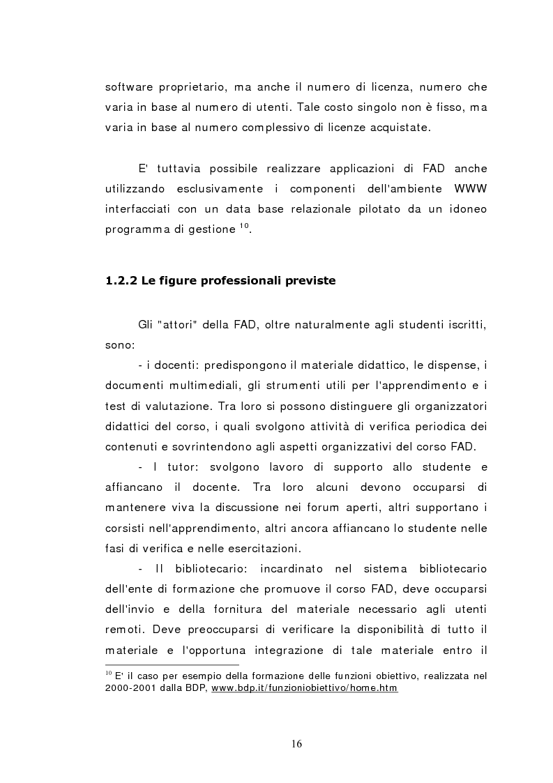 Anteprima della tesi: L'istruzione a distanza nella formazione infermieristica universitaria e continua: ipotesi applicative, Pagina 13