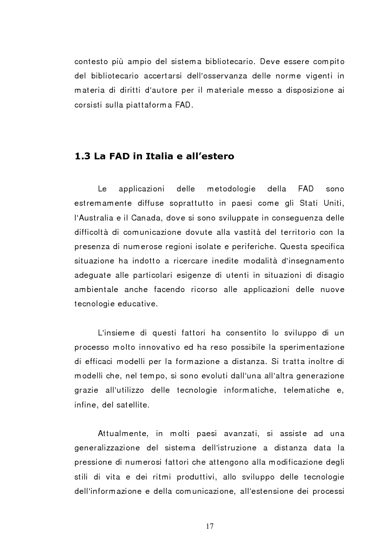 Anteprima della tesi: L'istruzione a distanza nella formazione infermieristica universitaria e continua: ipotesi applicative, Pagina 14