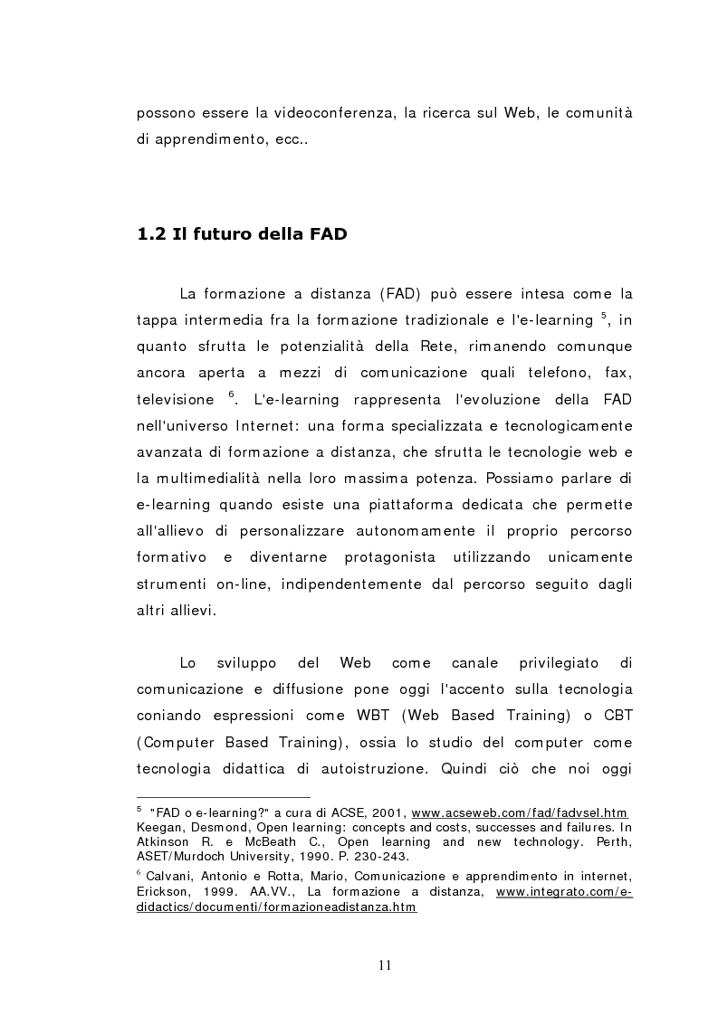 Anteprima della tesi: L'istruzione a distanza nella formazione infermieristica universitaria e continua: ipotesi applicative, Pagina 8