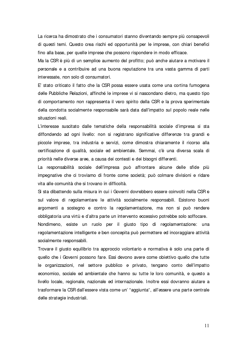 Anteprima della tesi: Il bilancio sociale d'impresa, Pagina 11