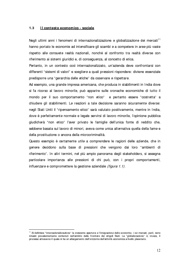 Anteprima della tesi: Il bilancio sociale d'impresa, Pagina 12