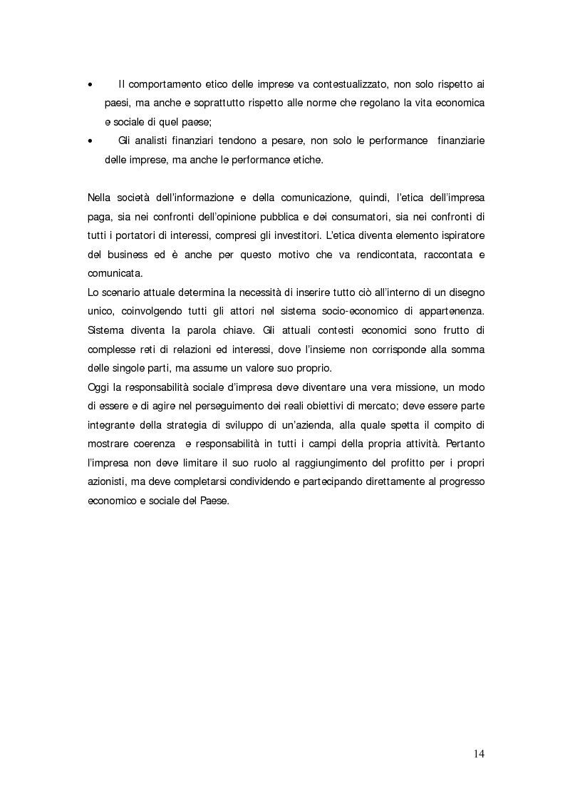 Anteprima della tesi: Il bilancio sociale d'impresa, Pagina 14