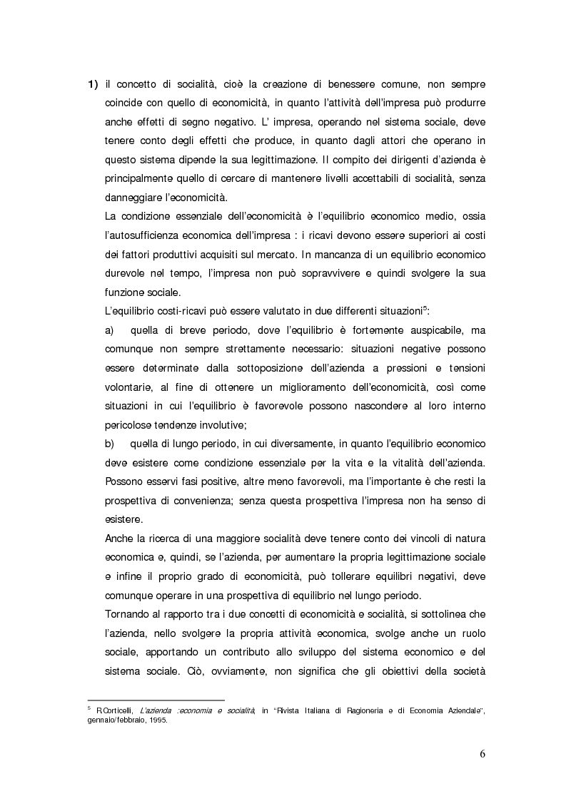 Anteprima della tesi: Il bilancio sociale d'impresa, Pagina 6